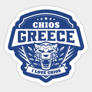 Chios Greece I Love Chios Sticker